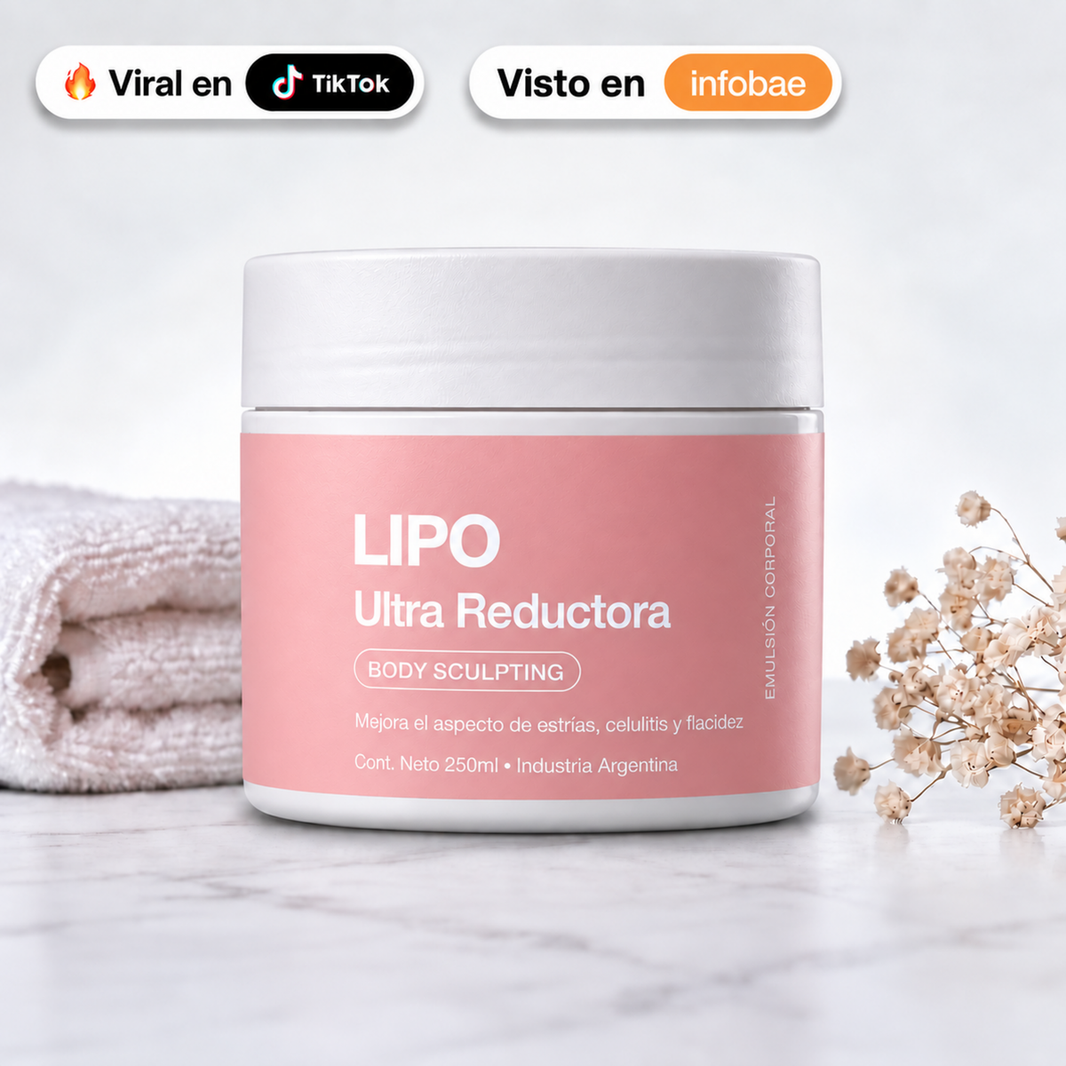 LIPO Ultra Reductora® | Emulsión anticelulitis, reafirmante y reductora